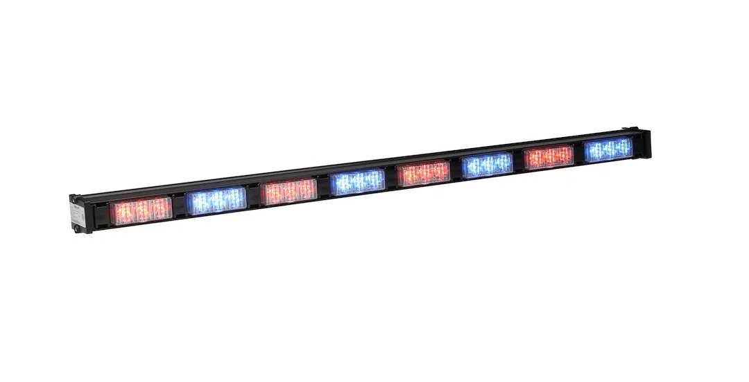 D8 – WHELEN Warning Light, 30.37 Inch Length x 2.31 Inch Width x 1.5 Inch Height Full Bar 8 LED Clear Lens 7Scan-Lock...